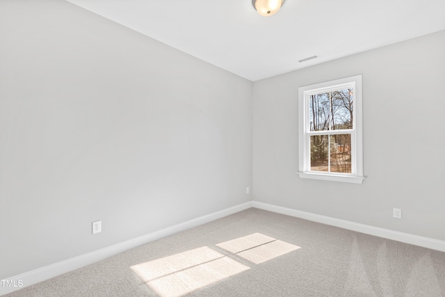 view of carpeted empty room