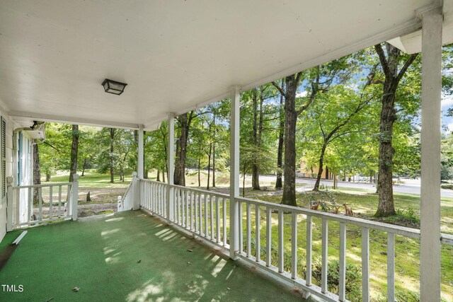 view of patio featuring covered porch