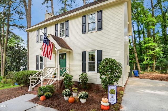 view of front of home