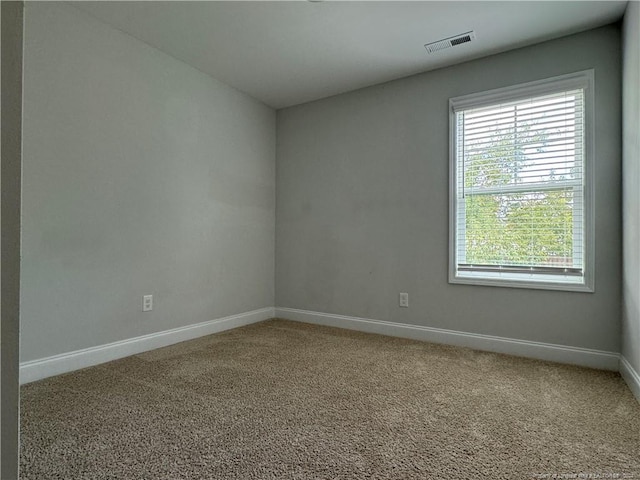 view of carpeted empty room