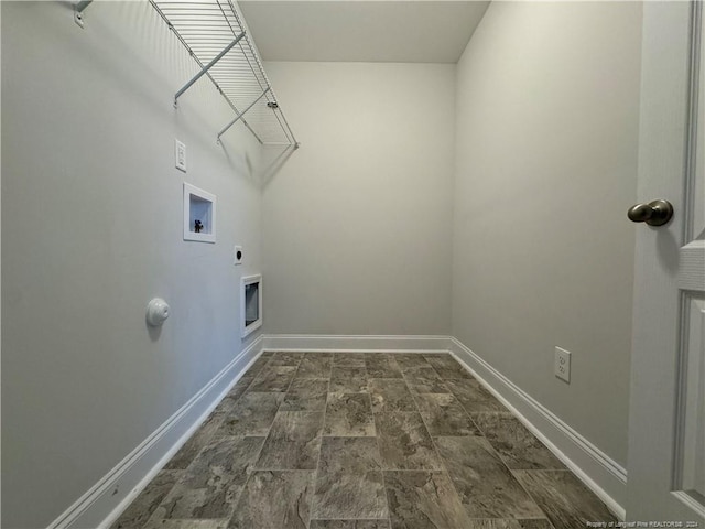 laundry room featuring hookup for a washing machine and electric dryer hookup