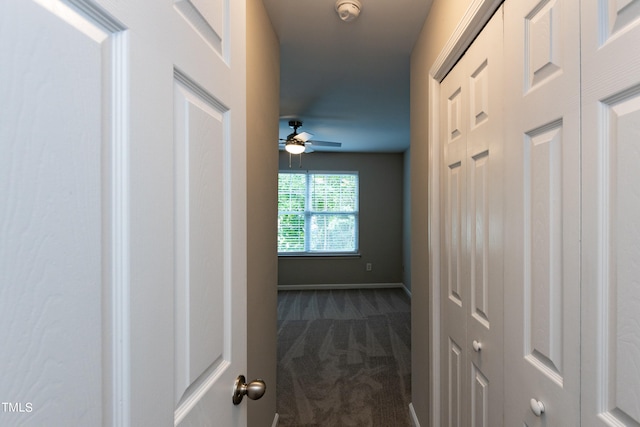 corridor featuring carpet floors