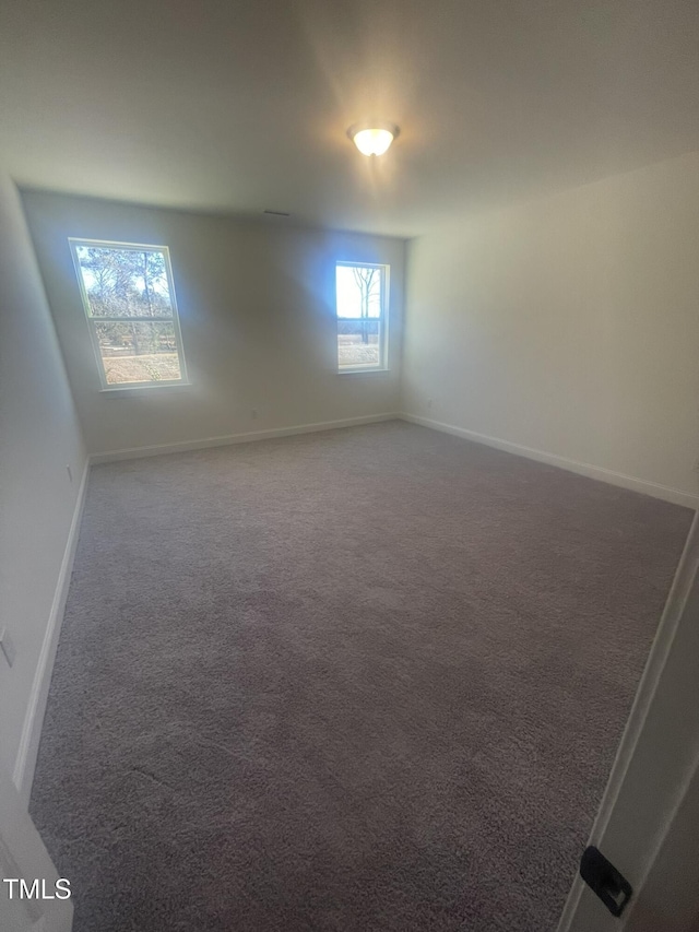 view of carpeted empty room