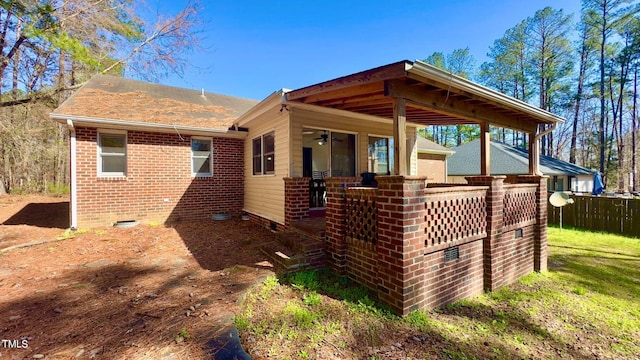 view of rear view of property