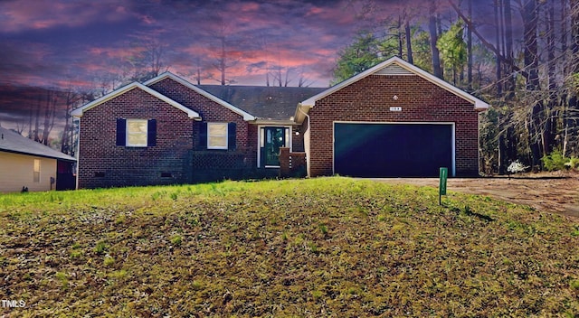 ranch-style house with a garage