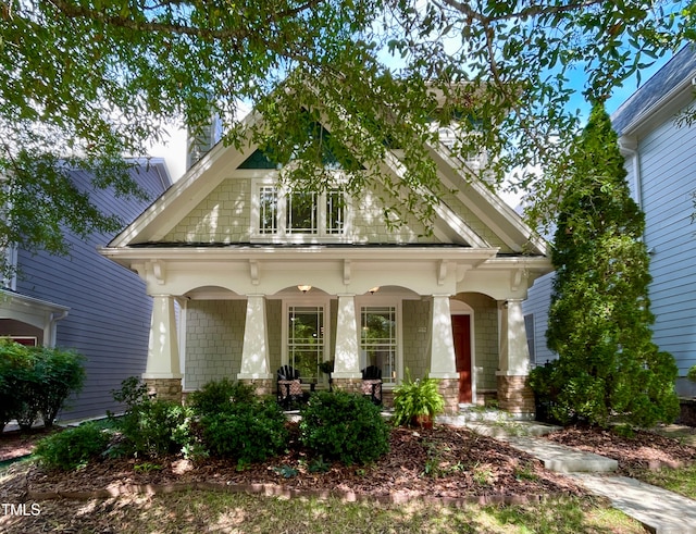 view of front of house with a porch