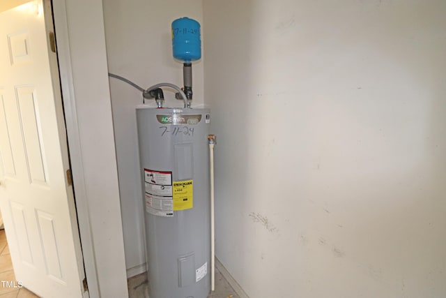 utilities featuring electric water heater