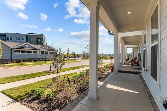 view of patio / terrace with covered porch