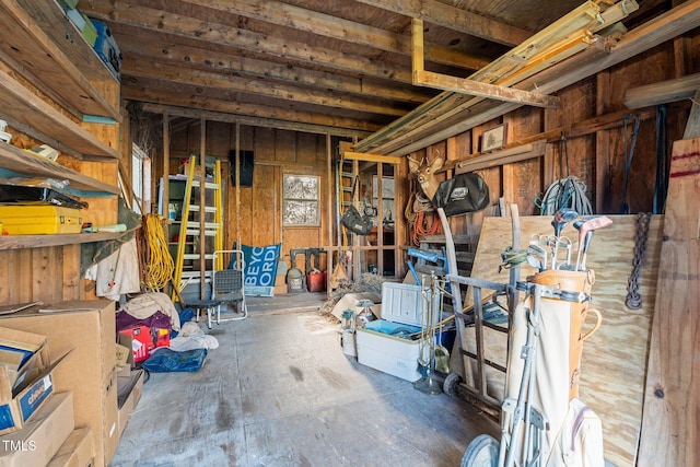 view of storage room