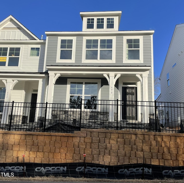 view of front of house with a porch