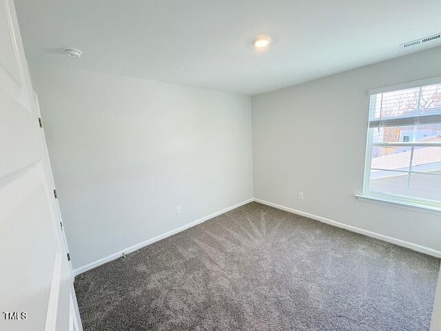 spare room featuring carpet flooring