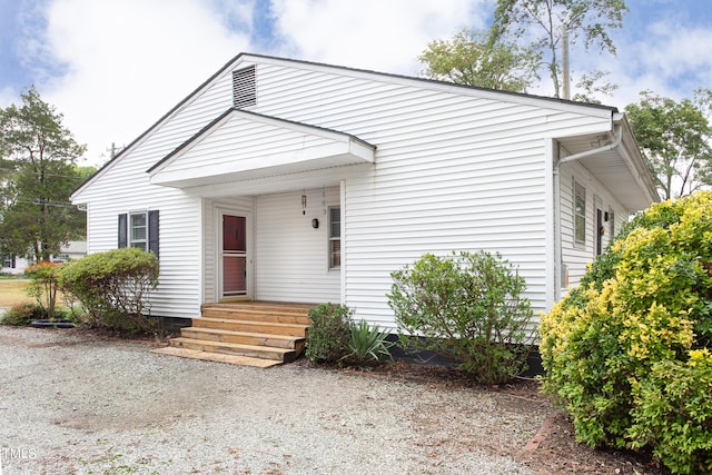 view of front of home