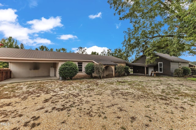 view of ranch-style home