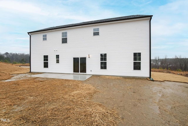 rear view of house with a patio area