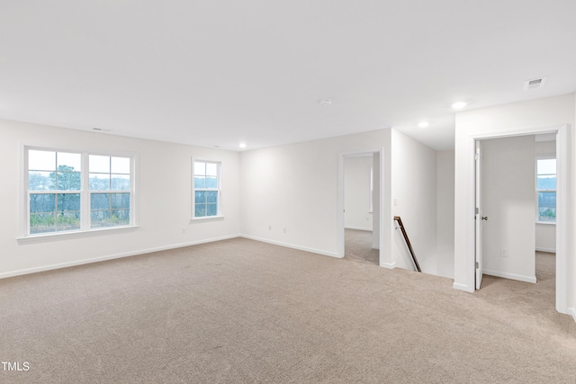 view of carpeted empty room