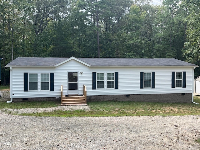 view of manufactured / mobile home