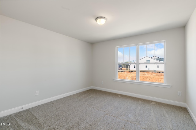 view of carpeted empty room