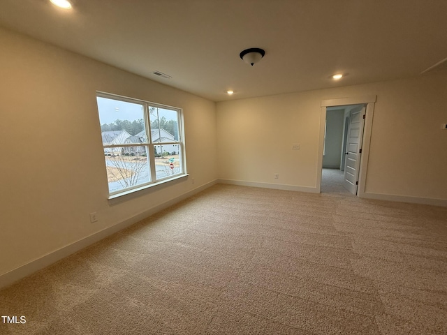 view of carpeted empty room