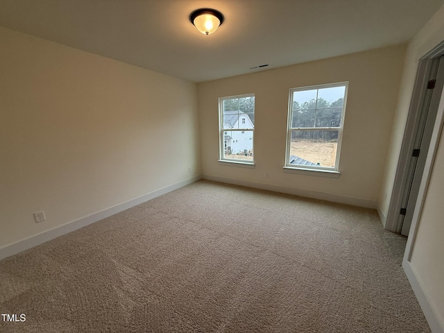 view of carpeted empty room