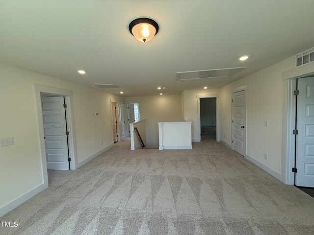 135 Green Haven Blvd Lot # 1, Youngsville, NC 27596 - carpeted empty room with attic access, recessed lighting, and baseboards