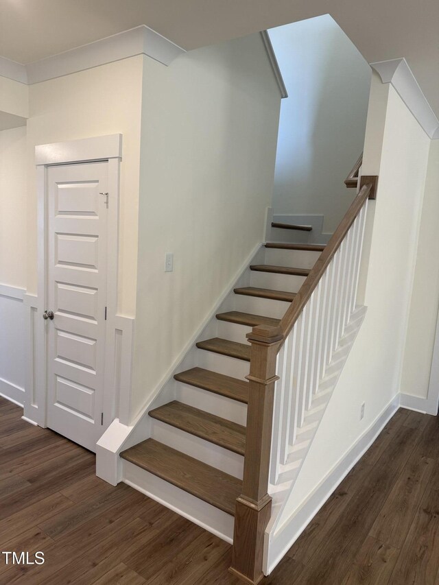 135 Green Haven Blvd Lot # 1, Youngsville, NC 27596 - stairway featuring wood finished floors and baseboards
