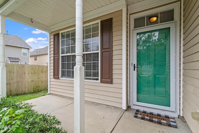 view of entrance to property