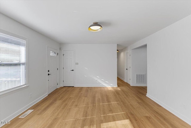 interior space featuring light hardwood / wood-style floors