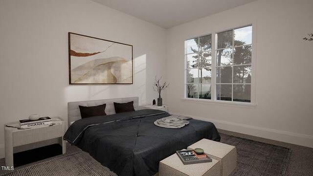 3301 Dell Dr, Raleigh, NC 27609 - bedroom featuring baseboards and carpet floors