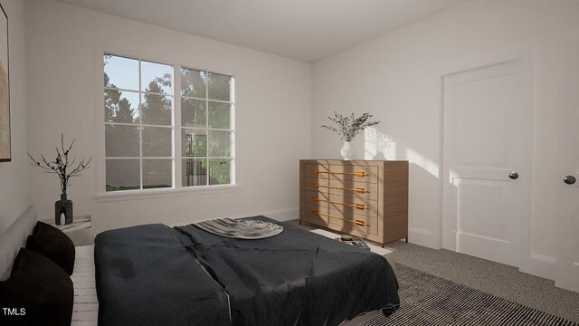 3301 Dell Dr, Raleigh, NC 27609 - bedroom with carpet flooring and baseboards