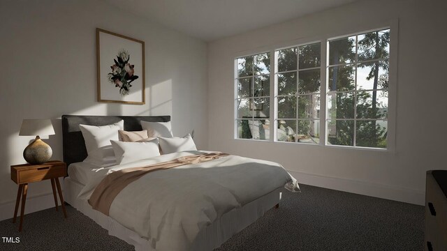 3301 Dell Dr, Raleigh, NC 27609 - bedroom with carpet flooring and baseboards