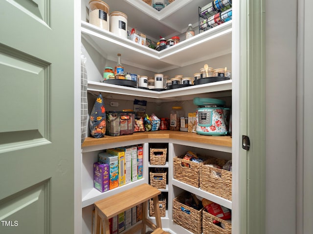 view of pantry