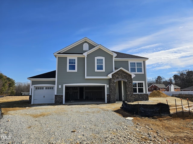 front of property featuring a garage