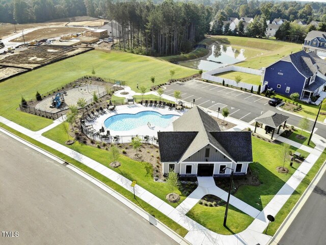 birds eye view of property
