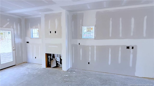 view of unfurnished living room