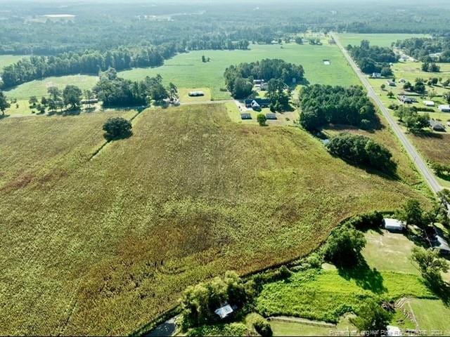 drone / aerial view featuring a rural view