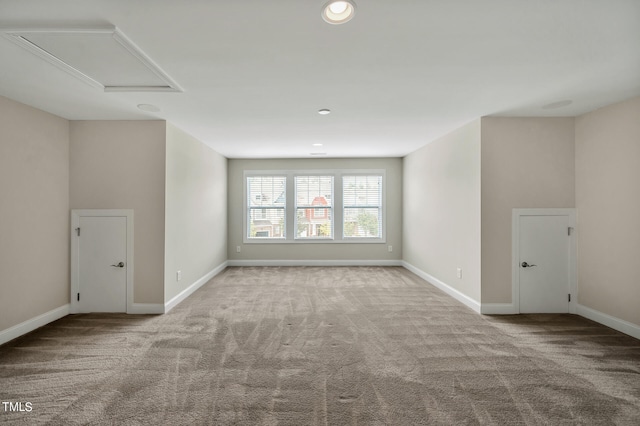 empty room with carpet floors