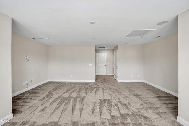 1215 Alston Forest Dr, Cary, NC 27519 - carpeted empty room with baseboards and recessed lighting