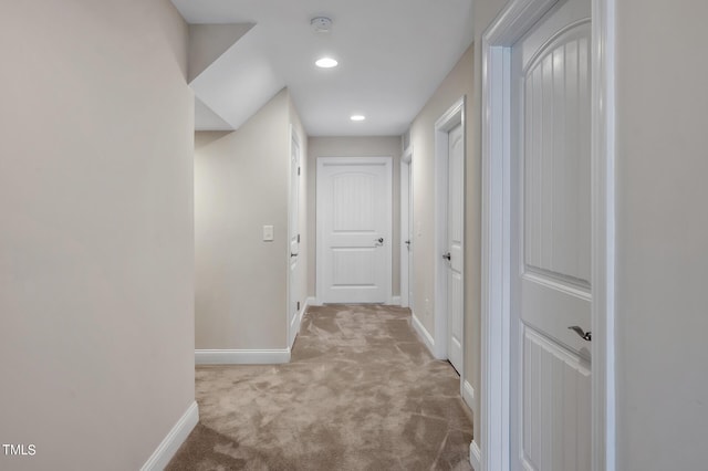 1215 Alston Forest Dr, Cary, NC 27519 - hall featuring carpet flooring and recessed lighting