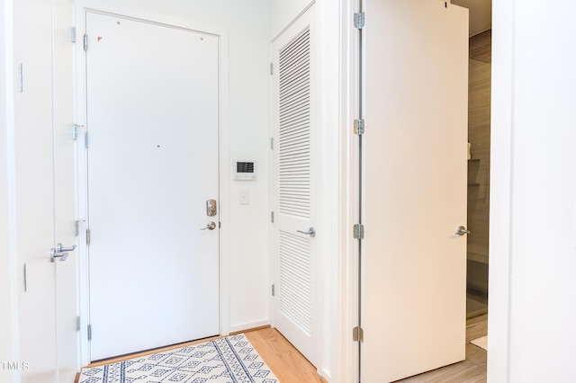 interior space featuring light hardwood / wood-style floors