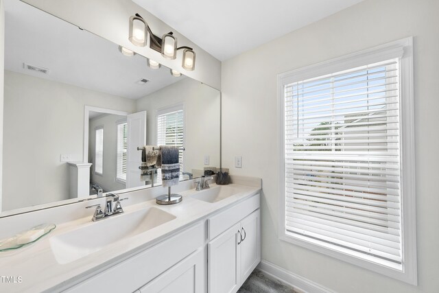 bathroom featuring vanity