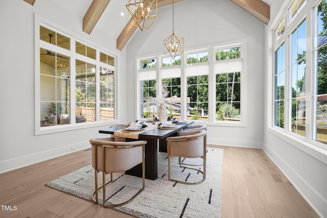 701 Dartmouth Rd, Raleigh, NC 27609 - sunroom featuring a chandelier
