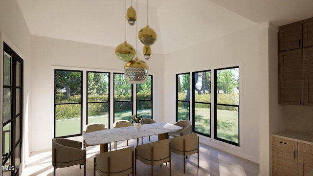 view of dining area