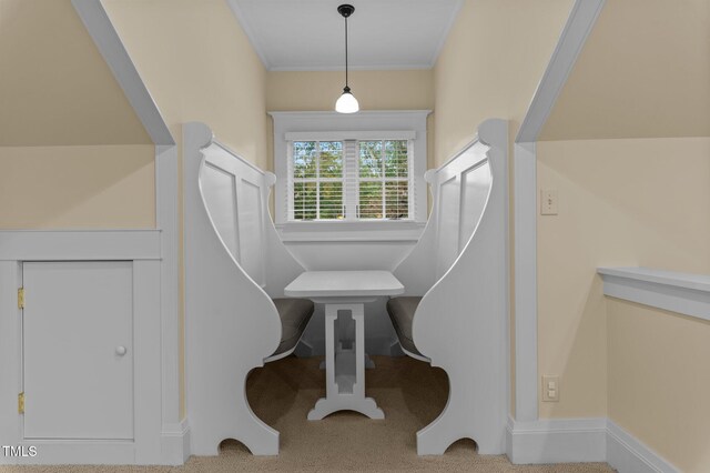 3105 Cone Manor Ln, Raleigh, NC 27613 - carpeted foyer entrance with crown molding