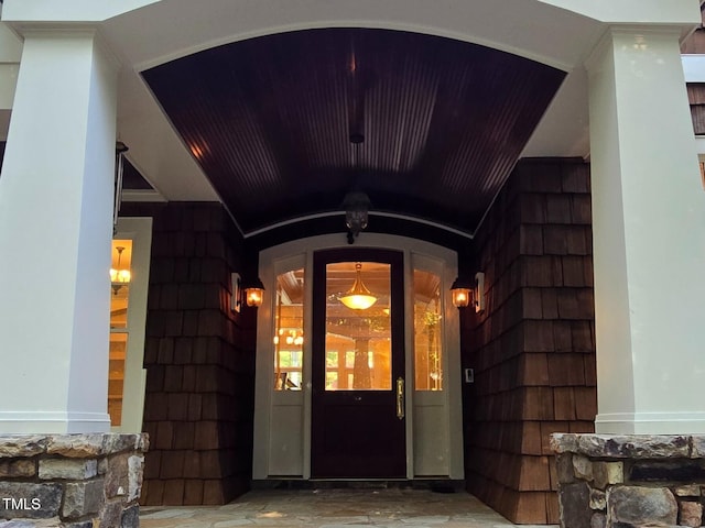 3105 Cone Manor Ln, Raleigh, NC 27613 - doorway to property featuring a porch