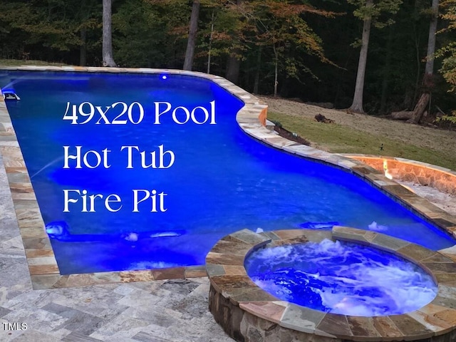 3105 Cone Manor Ln, Raleigh, NC 27613 - view of pool featuring a pool with connected hot tub