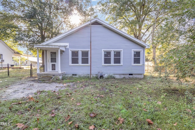 view of back of property