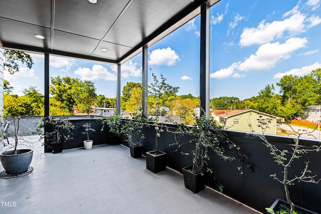 sunroom featuring a wealth of natural light