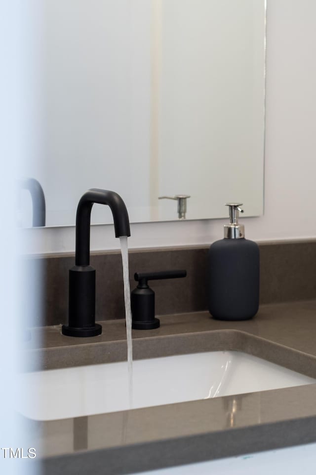 interior details featuring a sink