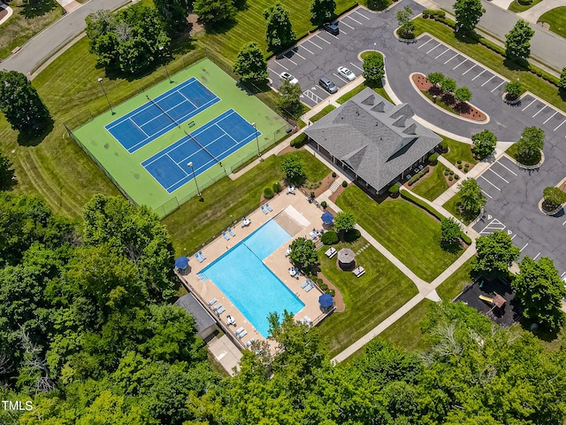 birds eye view of property