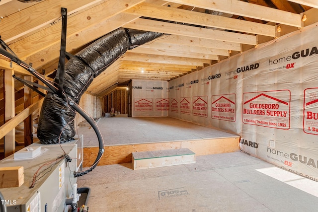 view of attic